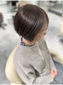 白髪ぼかしショートボブハイライトカラー髪質改善トリートメント