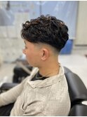 メンズパーマ刈り上げスキンフェードスタイル20代30代y1名護大東