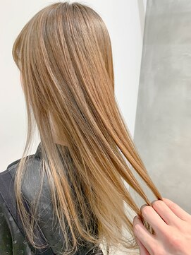 テトヘアー(teto hair) long(ブロンド、海外セレブ、ミルクティーベージュ)