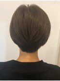 アッシュグレージュショート