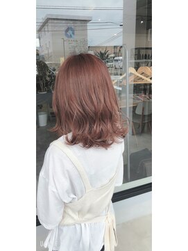 ナンバー(number+) 20代30代大人可愛い透明感ピンクブラウンケアブリーチ小顔