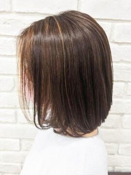 グランシュ 青葉台店(GranCieux) ナチュラルベージュの大人ボブスタイル