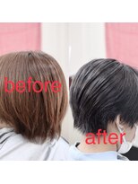 エイダ(EIDA)&nbsp;■ハンサムショート→ブリーチ→ブルーブラックへ☆