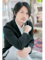 ミック ヘアアンドビューティー 大山店(miq Hair&Beauty) 大人ダンディ・プラチナアッシュロングウルフc1