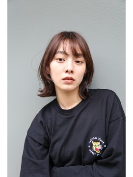 キサイ バズ(kisai BUZZ) kisaiBUZZ＊西川史浩 くびれボブ×ナチュラルブラウン