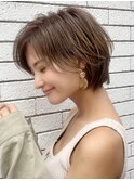 ショート/くびれショート/くびれボブ/ショコラベージュ