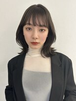 シースルーバング　フェイスレイヤーボブ