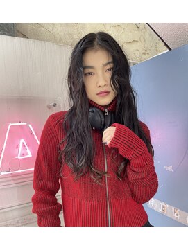 ノラキチジョウジ(NORA KICHIJOJI) ウルフボブロングレイヤー耳かけフェイスレイヤーレイヤーボブ