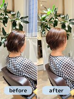 カミーノプラス(Camino+)&nbsp;うねりの癖→毛流れにしたヘア