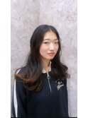 くびれ巻きヘア／韓国風ヘア