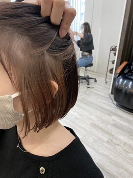 ラゴム 池袋(LAGOM) ベージュのインナーカラー[池袋/髪質改善]