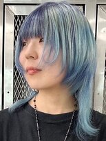 ウィコ 新宿(WICO)&nbsp;ペールブルールーツ[新宿駅/前髪/アンブレラカラー/イメチェン]