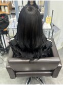 #プルエクステ#黒髪ロング