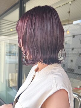 シロ(SiLO) 簡単オシャレ◯切りっぱなしボブ、ミディアム/天神大名