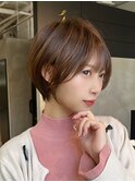 ショートヘア/前髪あり/髪質改善/白髪ぼかし/阪急豊中