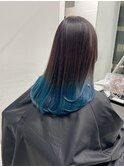 【ALIVE吉祥寺】ターコイズブルーグラデーションカラー