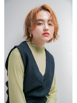 ロンドロゼ 池袋(Lond rose) ♪ミニウルフレイヤーカット顔周り前髪韓国ショートボブ/池袋