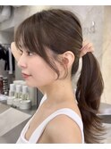 韓国レイヤー/韓国風/ボブ/髪質改善/黒髪/ブリーチなし〔池袋〕