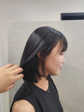 リュンヌ(Lune) 水素髪質改善×ブルーブラック