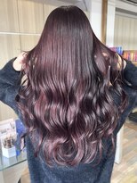 ラヴィエール(LAVIERE by R-EVOLUT)&nbsp;ピンクラベンダー/ハッシュカット/レイヤーカット/ブリーチカラ