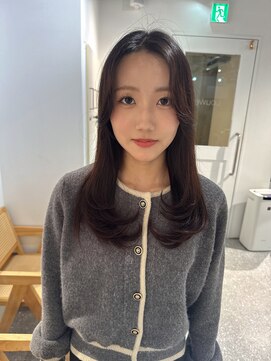 ローウェ 京都四条河原町(Louwe) ロングレイヤー/顔まわりカット/レイヤーカット/四条河原町