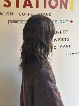 ヒントステーション(HINTSTATION) 〈浅草 半個室〉ミディアムレイヤーパーマ