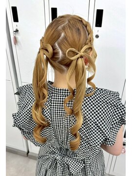 スタイル 横浜(STYLE) 推し活ヘアメ/立体リボンツインヘアセット/アレンジ