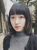 メリケンビューティーパーラー コウベ(MERICAN BEAUTY PARLOR KOBE) フェイスフレーミングくびれボブ/ハイライト/白髪ぼかし40代50代