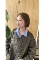 マヤ 昭和店(MYA) ハニーベージュ×ボブ