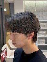 バーバーハウス ラヴィ 阿佐ヶ谷店(Barber House Lavie)&nbsp;センターパート × ニュアンスパーマ