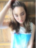 【RIMA】HARUKI 外国人風☆ラフなWaveロング×ハイトーンAsh