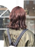 外ハネ◯ピンクベージュ
