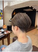 お客様スタイル　30代女性　刈り上げマッシュショート