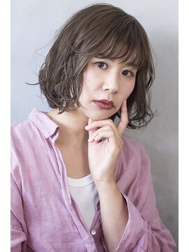 ハコ(haco) ボブ×ラフパーマ