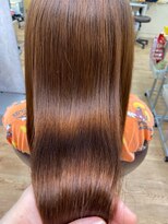 ラピッシュ Lapish桜田店&nbsp;<ラピッシュ桜田>ネオリシオ縮毛矯正髪質改善ココアベージュ