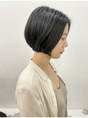 大人ボブ×黒髪