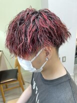 テトラ バイ ネオリーブ 横浜西口店(tetra by neolive)&nbsp;横浜★ツイスパマッシュの赤色ハイライト