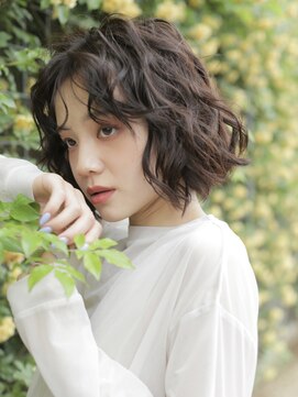 マーシュ(marshu) 【marshu osaka】大人ショートボブ×ウェーブ 20代30代40代