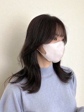 サンバイセライロ 千葉(SAN. by celilo) ラベンダーベージュ×くびれ韓国ヘア【佐藤詩門】