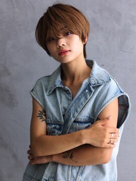 ヘアーカッティングガーデン ジャック モアザン 松山店 ハンサムショート/マッシュ［松山市駅/白髪ぼかし］