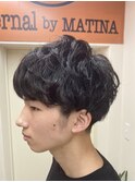 【メンズショート/メンズパーマ/無造作マッシュ】20代30代40代