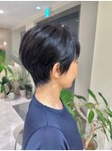 小顔カット/前下がりショート/マッシュショート