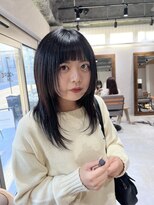 アドア 横浜(ADORE)&nbsp;【ADORE横浜】レイヤーカット×パッツン前髪