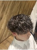 波巻きパーマ