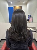 ブリーチなし!透明感グレージュカラー☆/コテ巻き/髪質改善