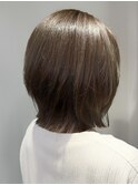 40代50代外ハネボブレイヤー髪質改善酸性ストレート縮毛矯正
