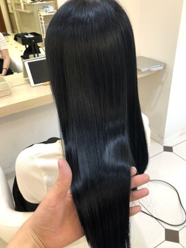 ヴィーヴォ 深江橋店(VIVO) 【 VIVO】ベース明るめから作るブルーブラック 艶髪 暗染 深江橋