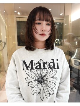 マイル 渋谷(mile) レイヤーカット/ブラウンカラー