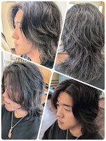 クリア 美容室&nbsp;ミディアムパーマ☆センターパート