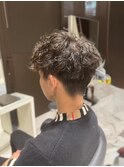 マッシュ×波巻きシャドウパーマ